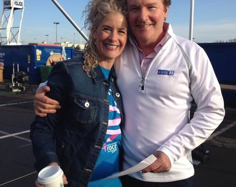 KARE 11’s Pat Evans & Jodi at Race for the Cure